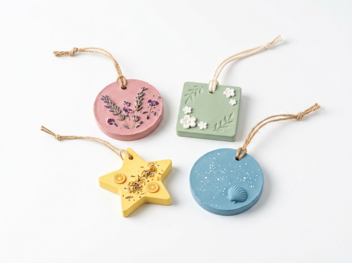 Showcasing intricate 3D plaster aroma stones